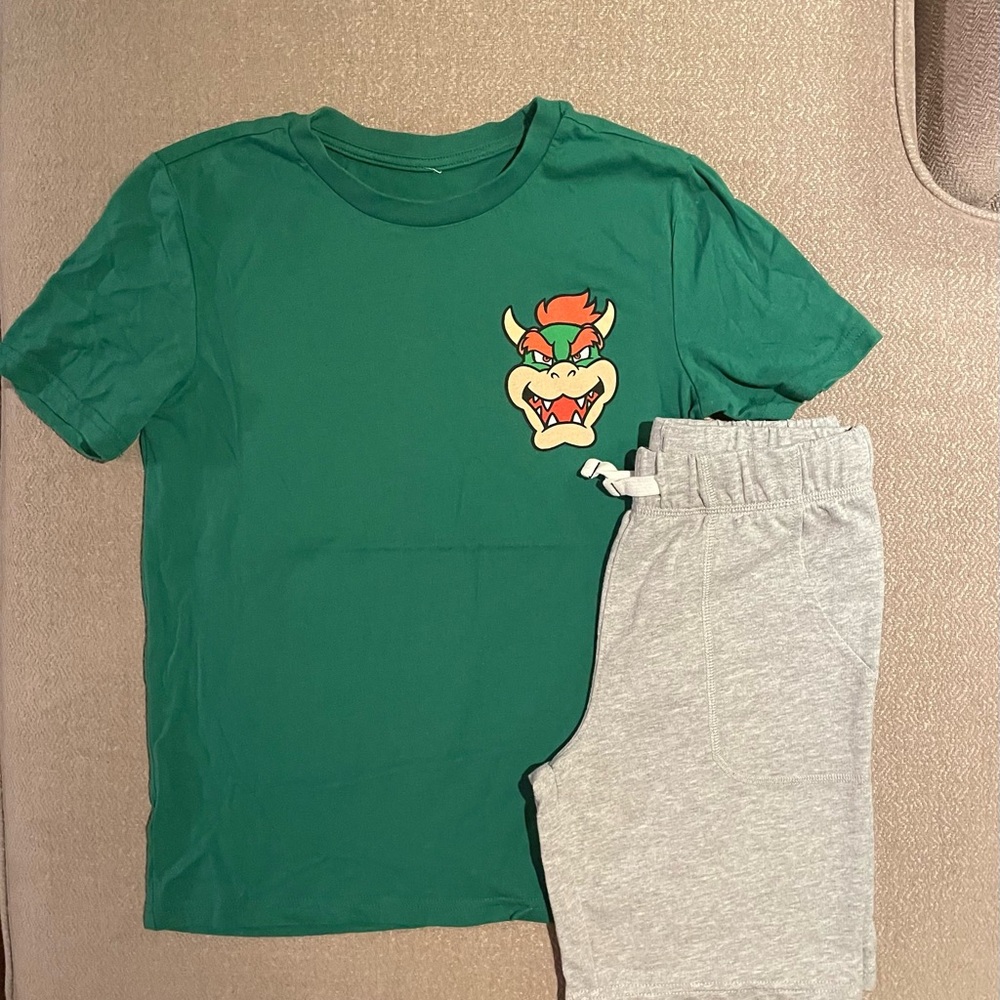 SUPERMARIO BROS BOYS T-SHIRTS & CARTER’S SHORTS SETS